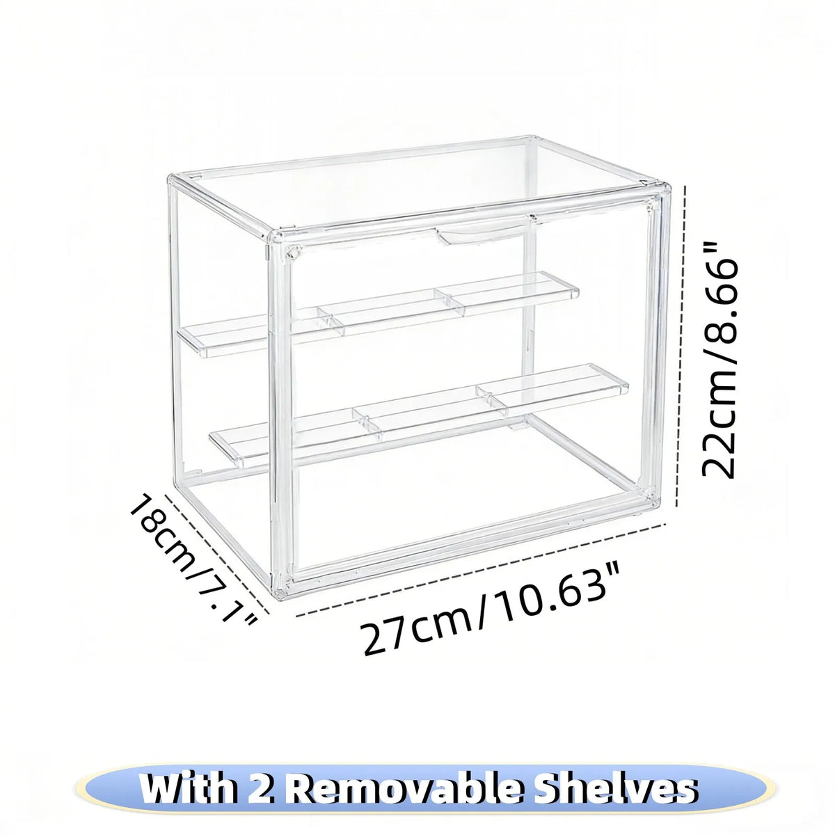 Acrylic Display Box Stackable Storage Organizer For Collectibles