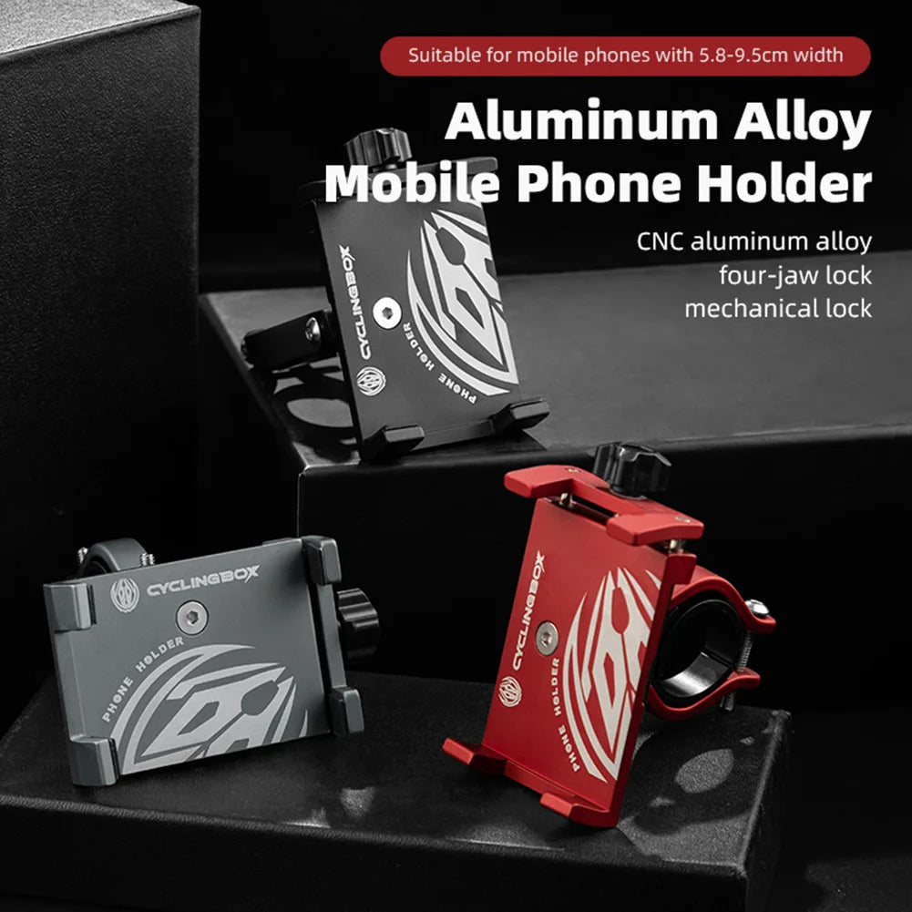 Shunmaii Bike Aluminum Handlebar Phone Holder Mount