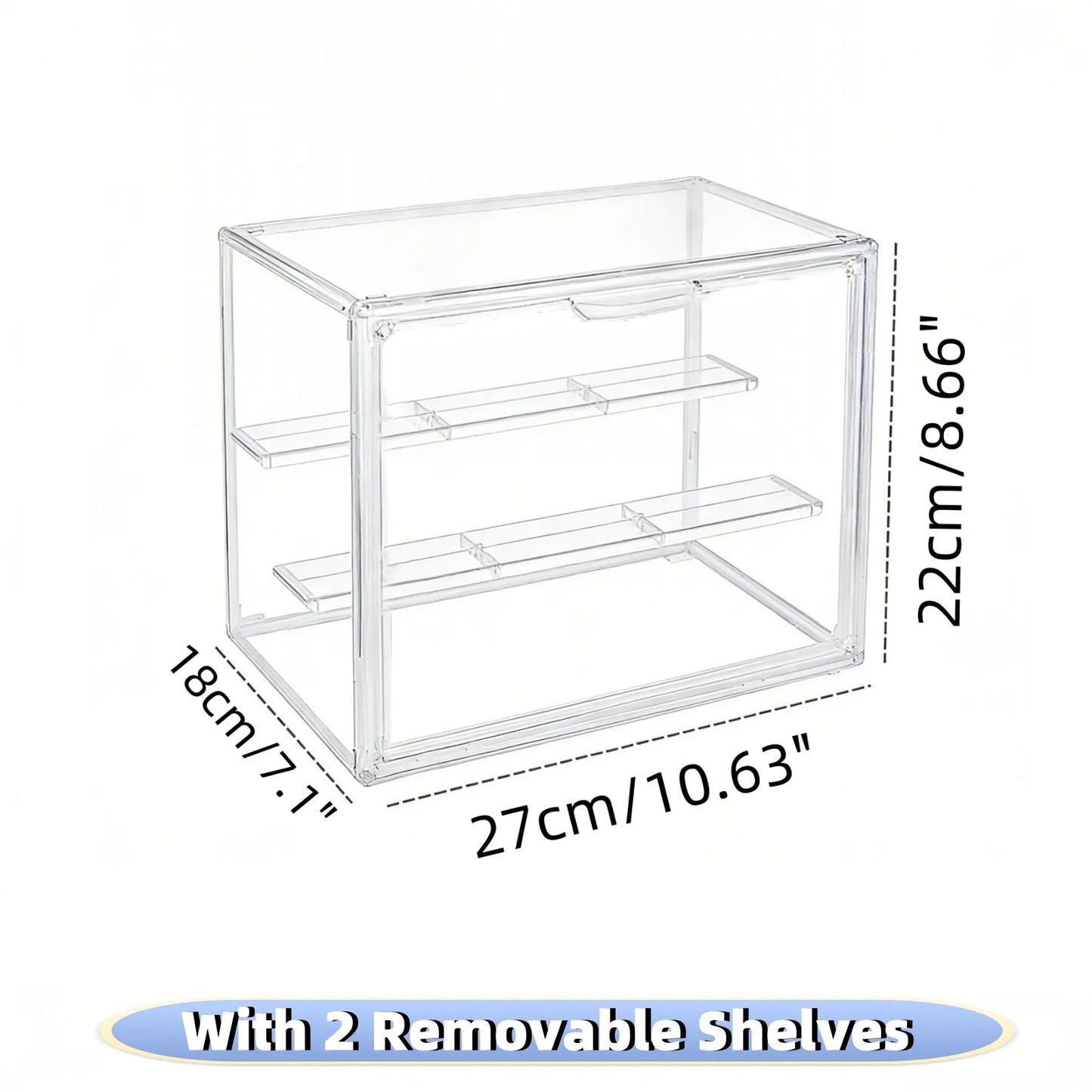 Acrylic Display Box Stackable Storage Organizer For Collectibles