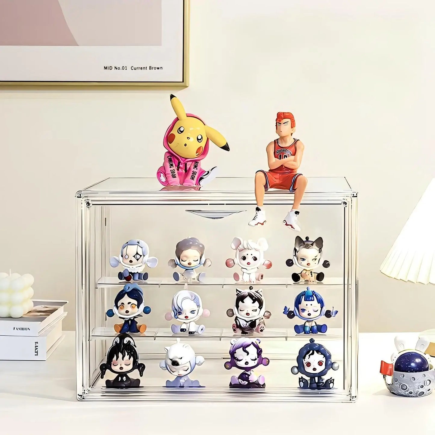 Acrylic Display Box Stackable Storage Organizer For Collectibles