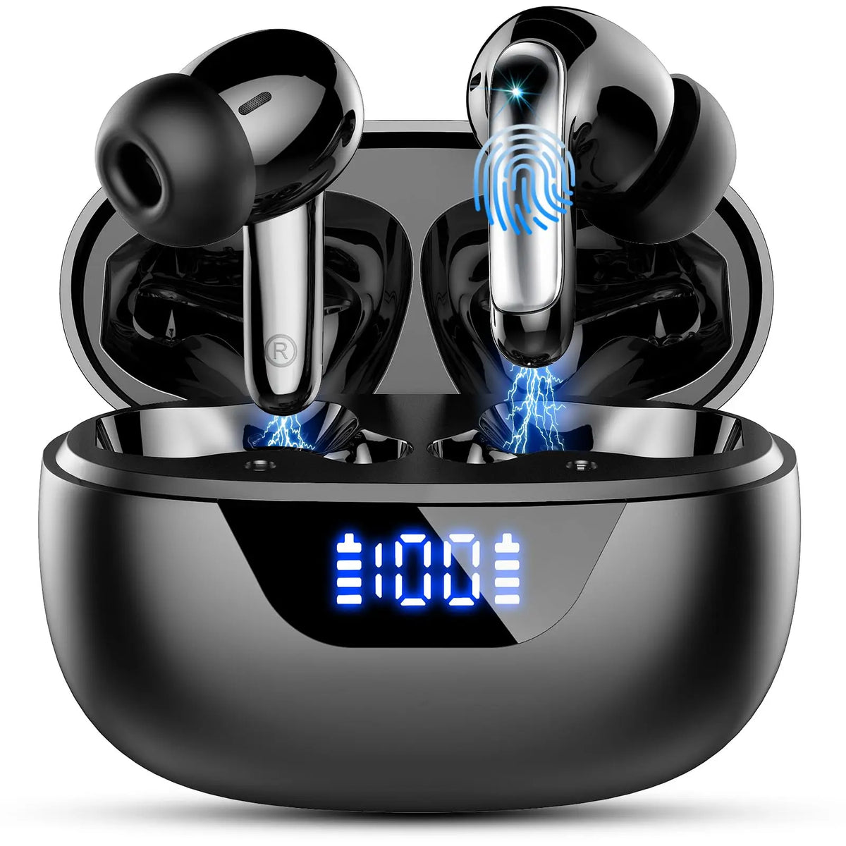Jxrev Wireless Earbuds Bluetooth 5.3 ENC Mic 48H Battery