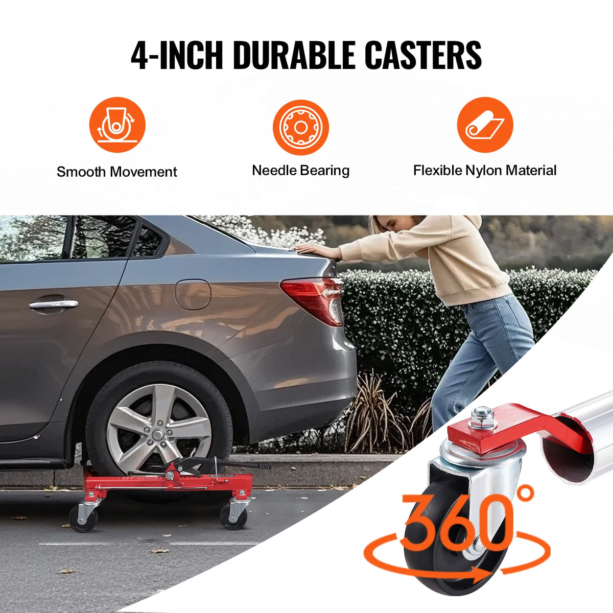 SucceBuy Heavy Duty Wheel Dolly For Vehicle Positioning Auto Repair