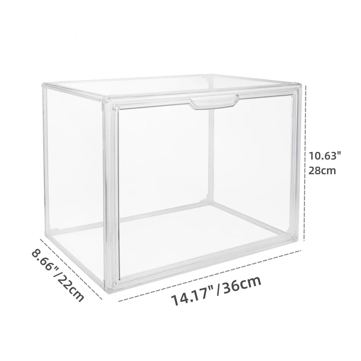 Acrylic Display Box Stackable Storage Organizer For Collectibles