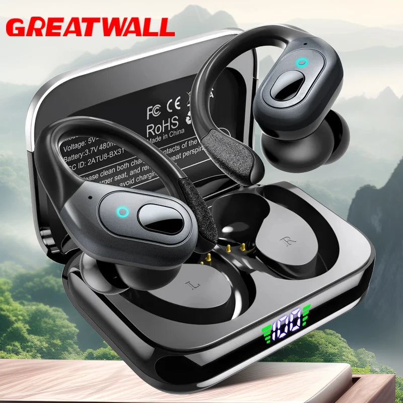 Greatwall TWS Wireless Bluetooth Earphones With Active Noise Cancellation