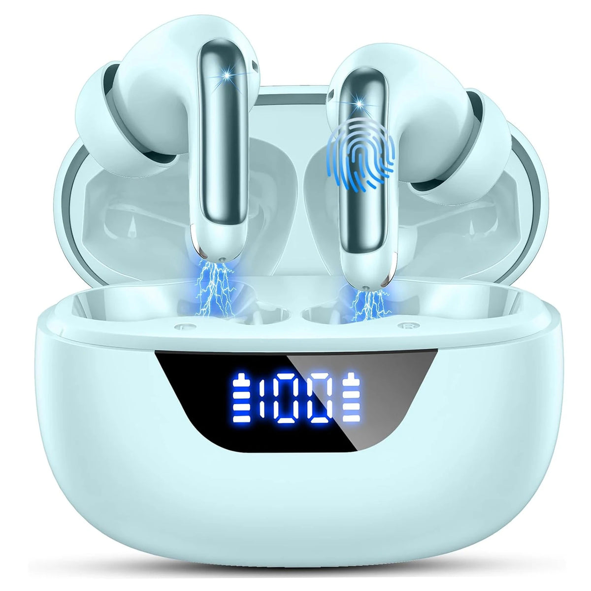 Jxrev Wireless Earbuds Bluetooth 5.3 ENC Mic 48H Battery