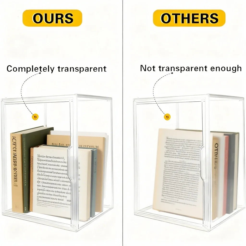 Acrylic Display Box Stackable Storage Organizer For Collectibles