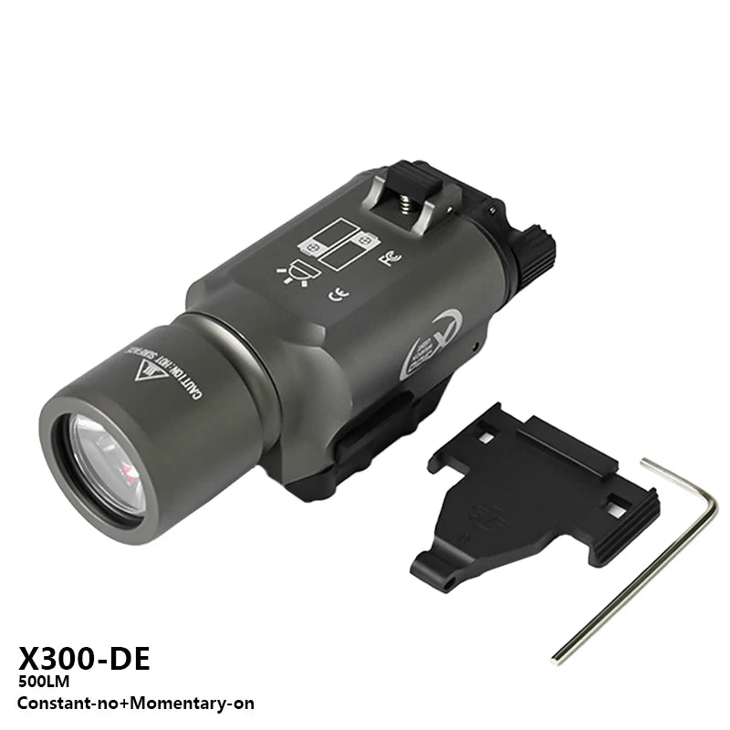 Tactical X300U Led Flashlight With Picatinny Rail Mount