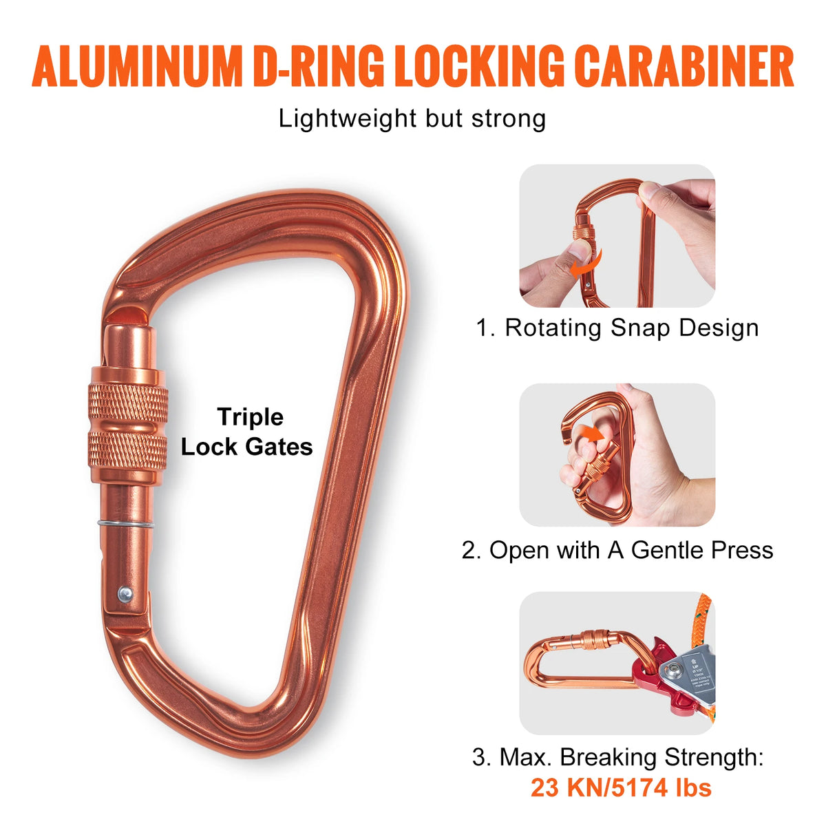 Stainless Steel Wire Core Tree Climbing Flip Line Kit