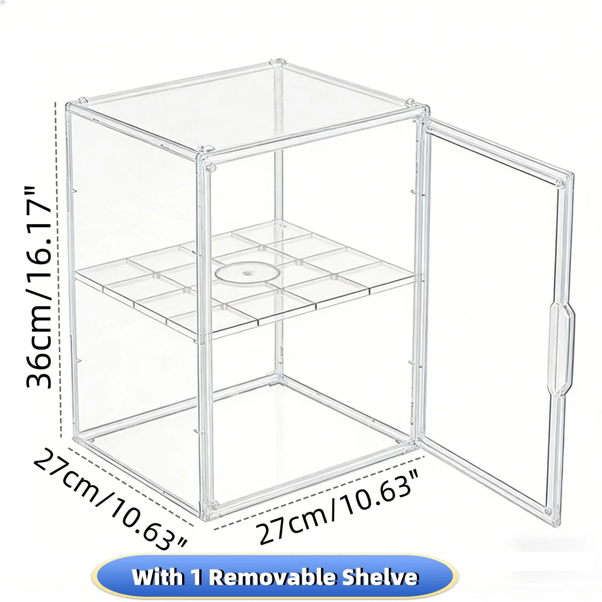 Acrylic Display Box Stackable Storage Organizer For Collectibles